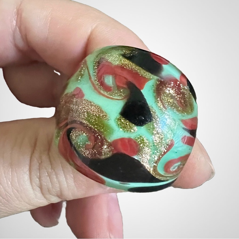Murano Glass Ring Size 7.5-8
